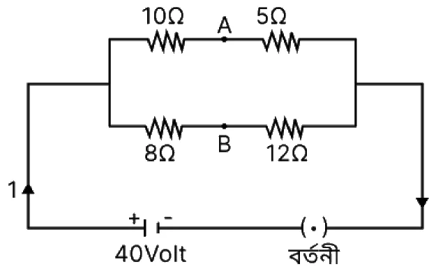 চল তড়িৎ সৃজনশীল প্রশ্ন ১৬ — উদ্দীপকের চিত্র