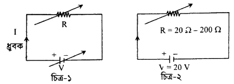 চল তড়িৎ সৃজনশীল প্রশ্ন ৩৯ — উদ্দীপকের চিত্র