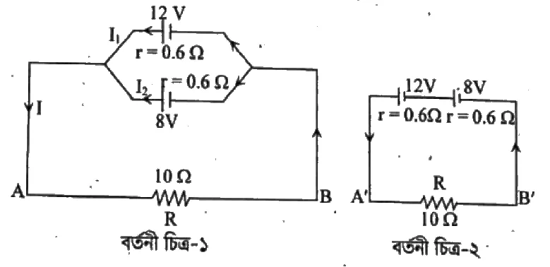চল তড়িৎ সৃজনশীল প্রশ্ন ৫ — উদ্দীপকের চিত্র